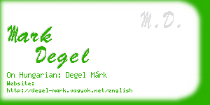 mark degel business card